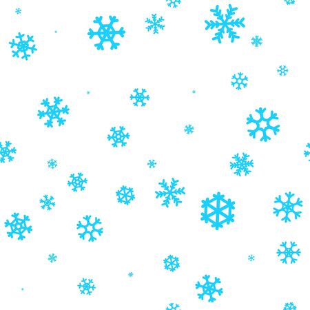 Snowflakes winter background. Christmas seamless vector pattern design for backdropのイラスト素材