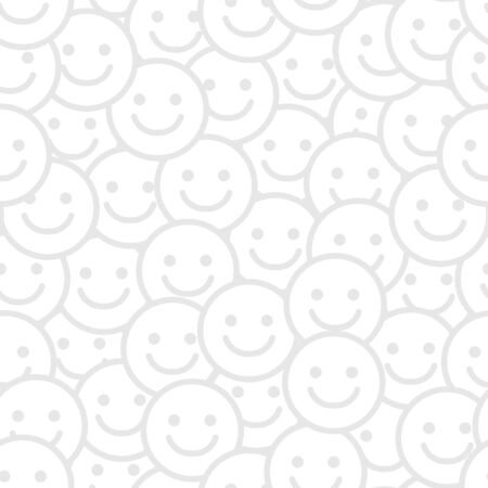 Smile Face Seamless Patternのイラスト素材