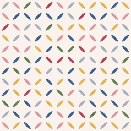 Modern geometric abstract background with circles. Seamless pattern