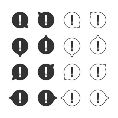 Set of exclamation marksのイラスト素材