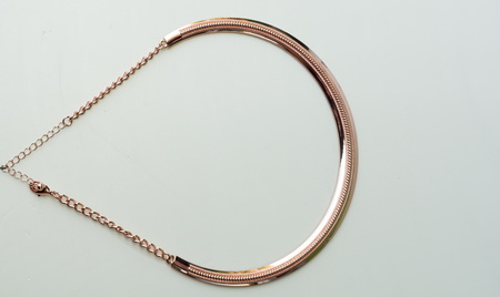 gold chain decorationの写真素材