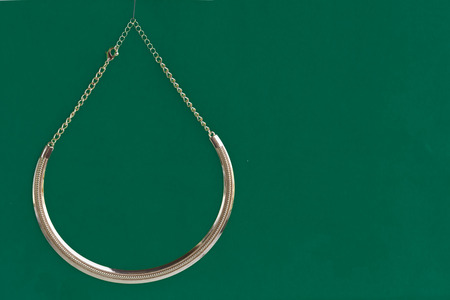 gold chain decorationの写真素材