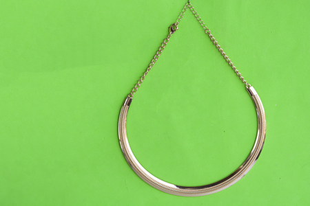 gold chain decorationの写真素材