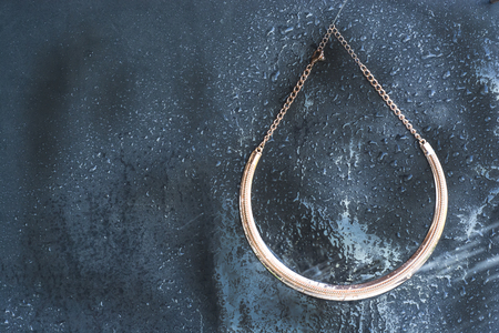 gold chain decorationの写真素材