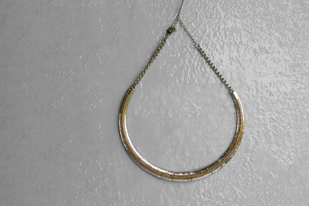 gold chain decorationの写真素材