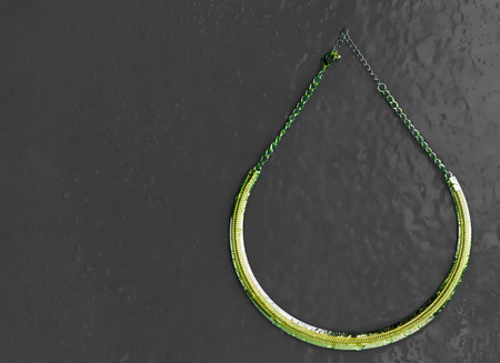 gold chain decorationの写真素材