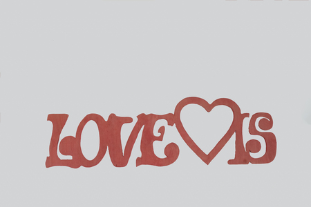 the inscription on a white background about love.の写真素材