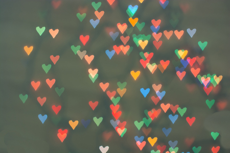small symbols of love hearts-bokeh.Background for lovers.Valentine's day.の写真素材