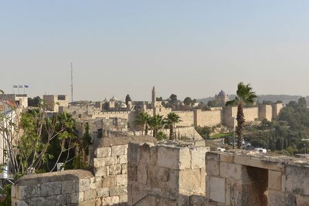 Jerusalem, the old city. The crossroads of civilizations and a place to live is the city of Jerusalem.の写真素材