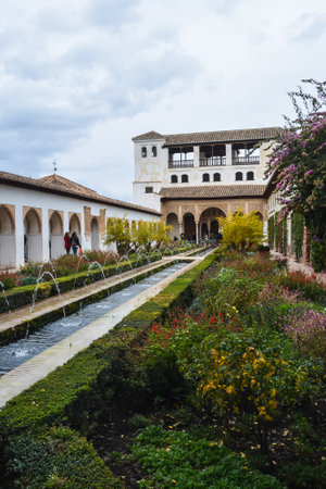 Alhambra in Granada. A palace complex in Granada, a Spanish city in the province of Andalusia.