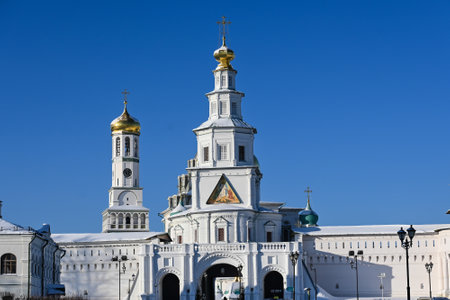 Resurrection New Jerusalem Monastery. Monastery of the Russian Orthodox Church in the city of Istra,...
