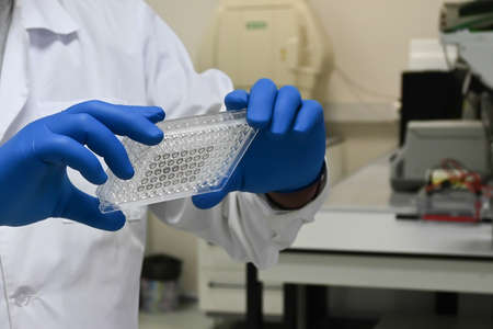 In the biological laboratory. Laboratory research in biology and medicine.
