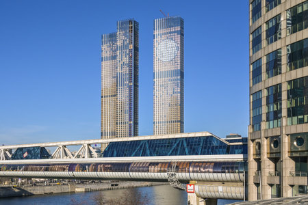 Moscow City. Moscow International Business Center in the capital of the Russian Federation.の写真素材