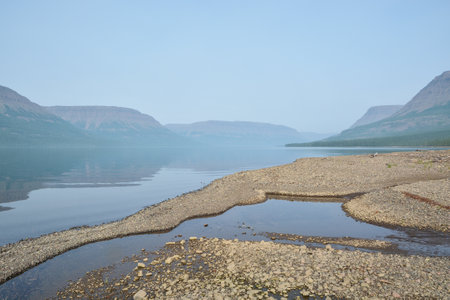 Putorana Plateau. A protected region in the north of Eastern Siberia.の写真素材