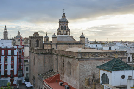 City of Seville. Street photo in Seville, Andalusia, Spain.の写真素材