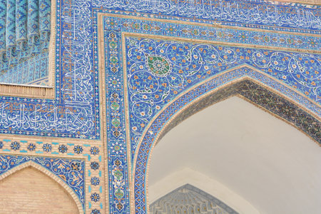 A walk through Samarkand. Masterpieces of medieval architecture.の写真素材