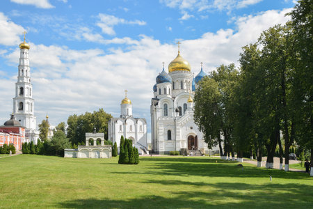 Nikolo-Ugresh monastery. The territory of a monastery in the Moscow region.