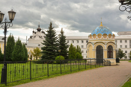 Nikolo-Ugresh monastery. The territory of a monastery in the Moscow region.