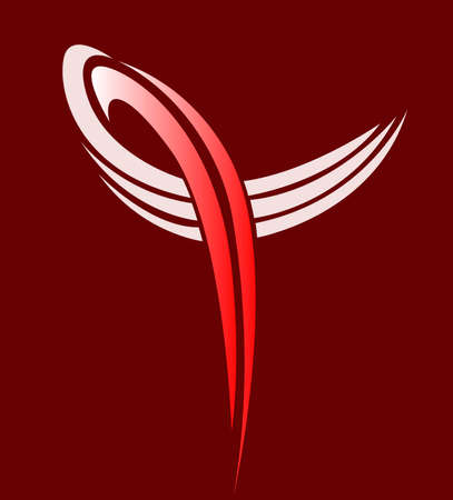 abstract pattern of red and white stripes on a dark red backgroundのイラスト素材