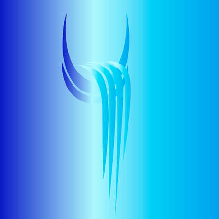 abstract blue background with linesのイラスト素材