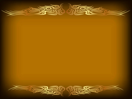 background with golden frameのイラスト素材
