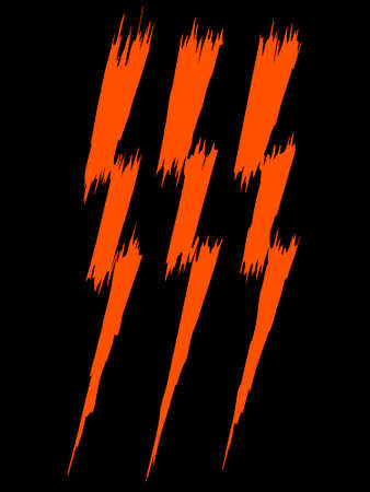 abstract vector pattern in the form of a blurred triple lightning symbol on a dark background