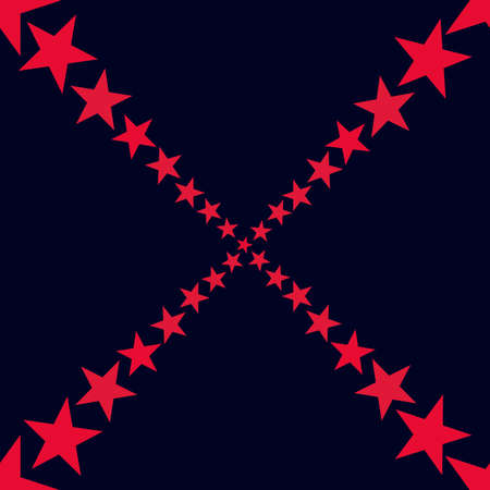 seamless pattern of dark pink stars on a dark blue background for printing on fabric or wallpaperのイラスト素材