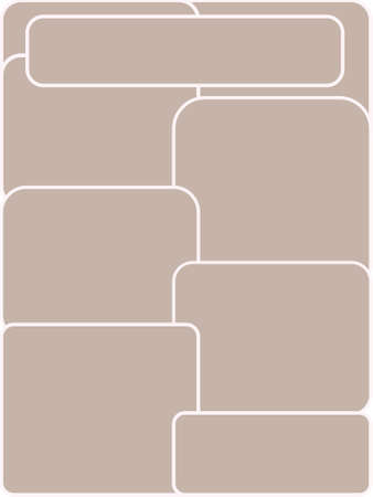 background image of beige rounded rectangles for wall decorationのイラスト素材
