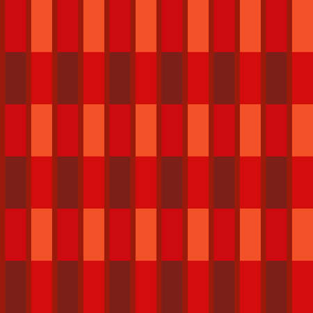 seamless pattern in red colors from rectangles for prints on flannel fabrics, walls and for interior decorationのイラスト素材