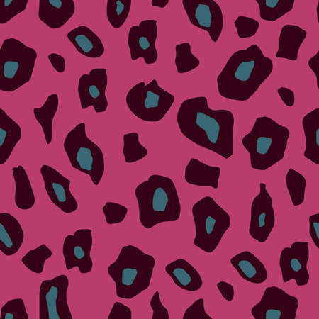 seamless abstract pattern in the form of a spotted structure in pink and dark colors for printing on fabric, clothing and for interior decorationのイラスト素材