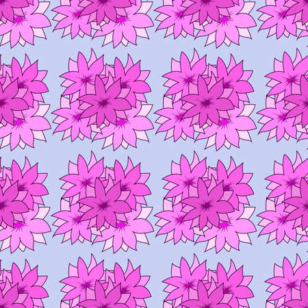 seamless floral pattern in pink tones for prints on textiles, clothing, bedding, ceramics, covers and room decorationsのイラスト素材