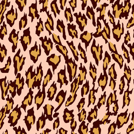 seamless pattern with the image of a texture in the form of a leopard fur for prints on fabrics, packaging and interior design and haberdasheryのイラスト素材