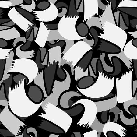 seamless pattern with random brush strokes in black and white for printing on fabric, clothing, packaging, and for interior decoration and other surfaces in an abstract styleのイラスト素材