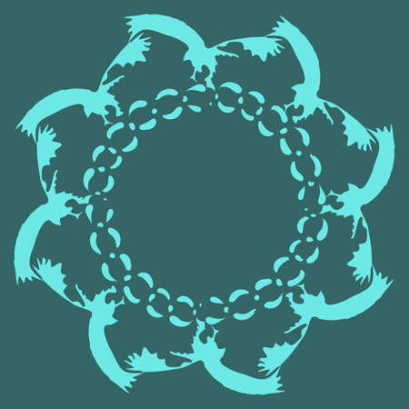 a pattern in the form of an ornament from images of silhouettes of birds for prints on T-shirts, cards, banners, cars, posters and for decorating backgrounds of interiors and other surfacesのイラスト素材