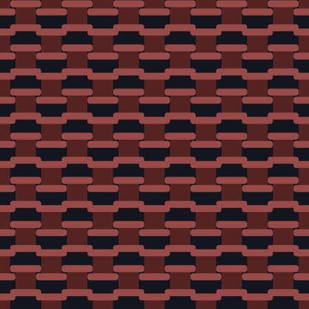 seamless pattern in brown tones in the form of an ornament from rectangular blocks for prints on...