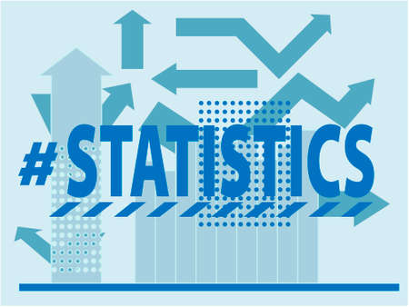 vector illustration with the image of graphs and charts of statistics for the design of backgrounds and interiors in a business styleのイラスト素材