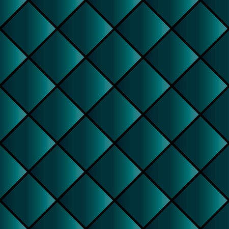 seamless vector pattern of squares in green tones for printing on fabrics, walls, packaging and for decorating interiors and stagesのイラスト素材