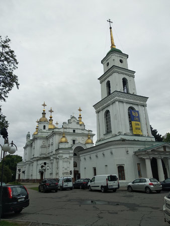 photo Holy Dormition Cathedral. Famous architectural and religious monument of Poltava, for...