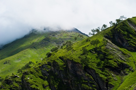Himalaya landscape background. Indian mountainsの写真素材