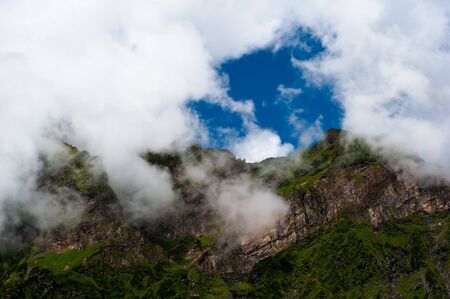 Mountain landscape. Himalaya nature background. 