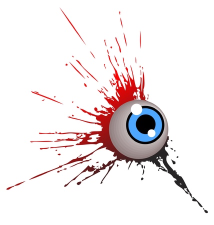 grunge eye graffiti iconのイラスト素材