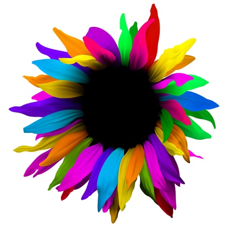 Creative digital flower. Brochure layoutのイラスト素材