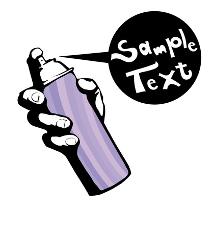 Spray can aerosol のイラスト素材