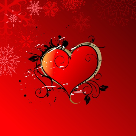 Red heart valentine backgroundのイラスト素材