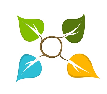 Four Seasons Abstract Iconのイラスト素材