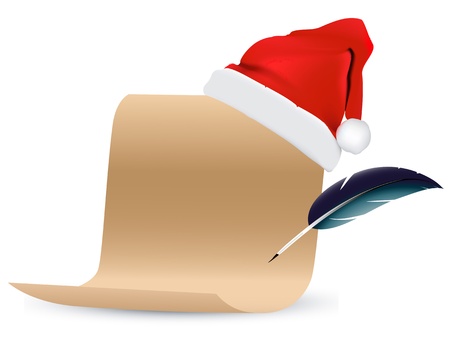 Christmas Paper Scrollのイラスト素材