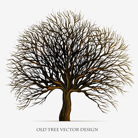 Tree silhouette illustration designのイラスト素材
