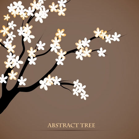 Beautiful background of blooming tree branchのイラスト素材
