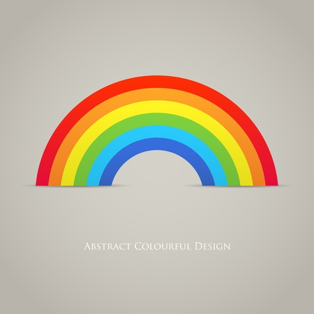 Trendy Rainbow Creative Icon Designのイラスト素材