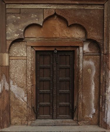 Old wooden door vintage backgroundの写真素材